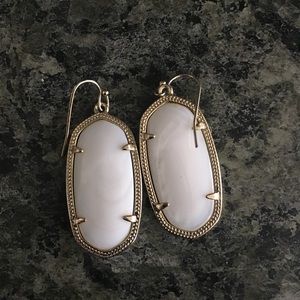 White & Gold Danielle Earrings